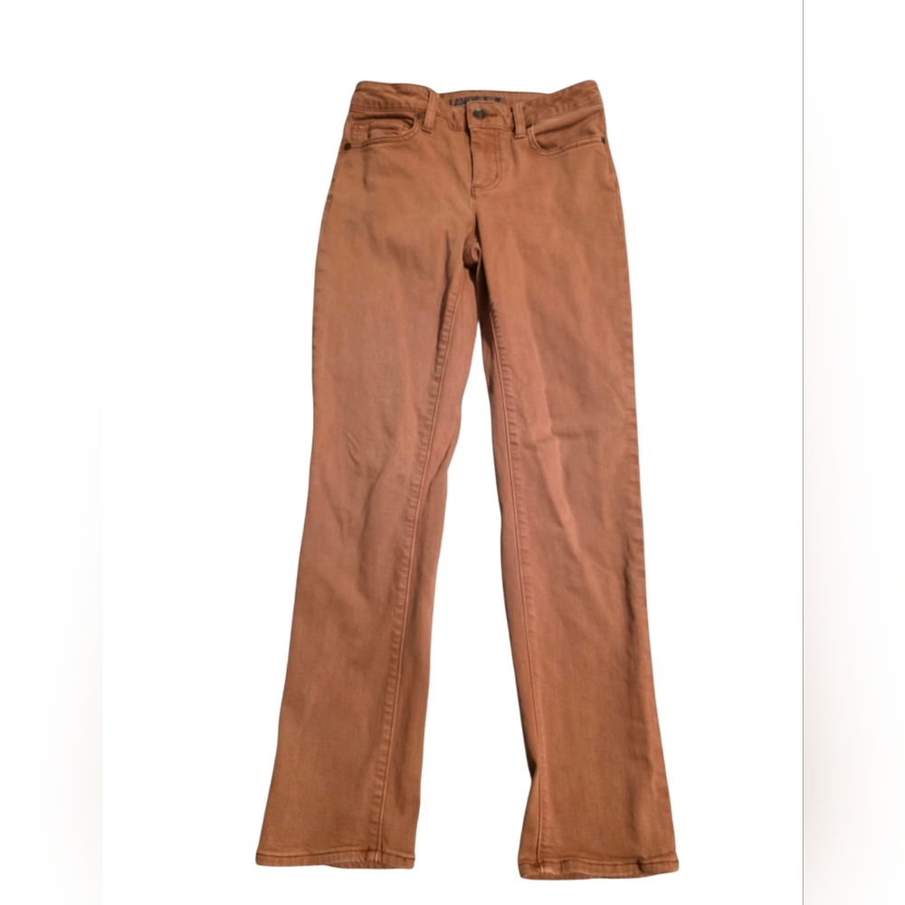Lands' End Mid Rise Brownish Straight Denim Jean Size 2P